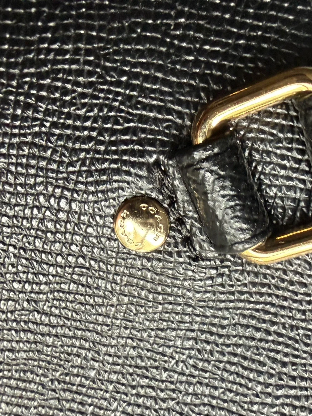 Coach Sierra F57524 Black Crossgrain Leather Satchel Crossbody
